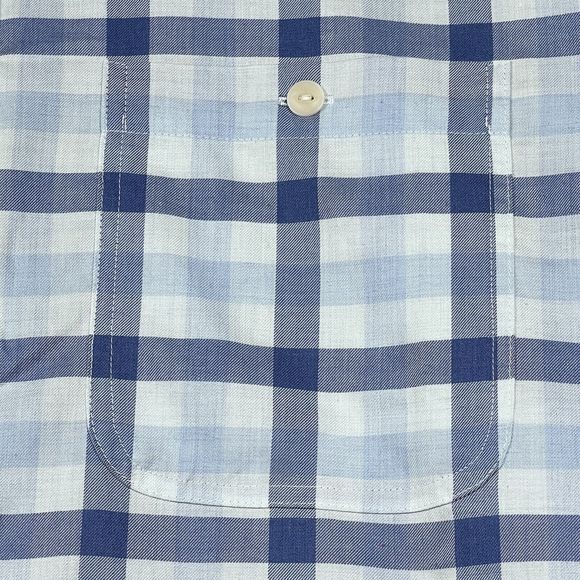 Vineyard Vine Shirt Mens X-Large Blue Plaid Slim Longshore Button Up Long Sleeve - Picture 3 of 13